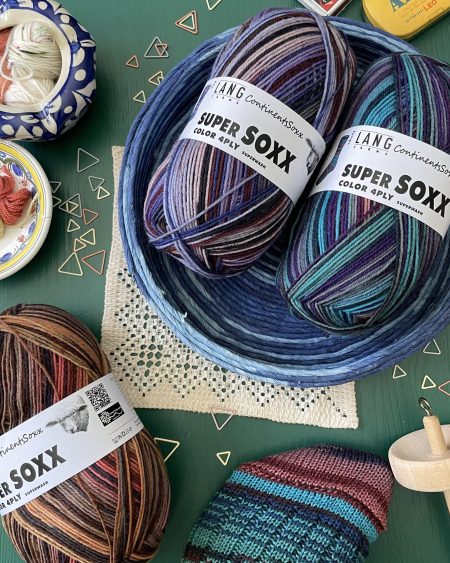 Tre nystan Lang Yarns Super Soxx Color