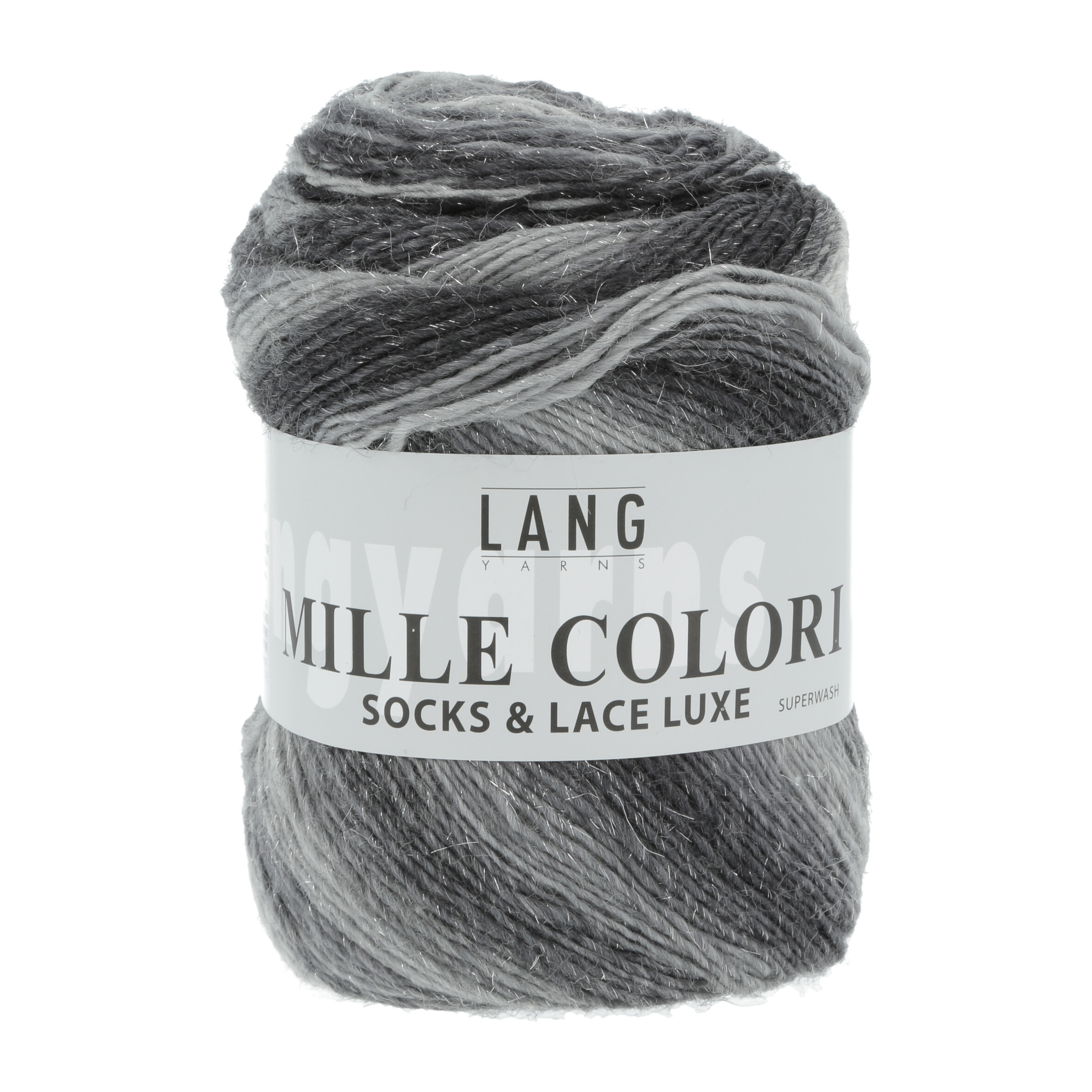 Lang Yarns Mille Colori Socks & Lace Luxe - 0003 Asfalt