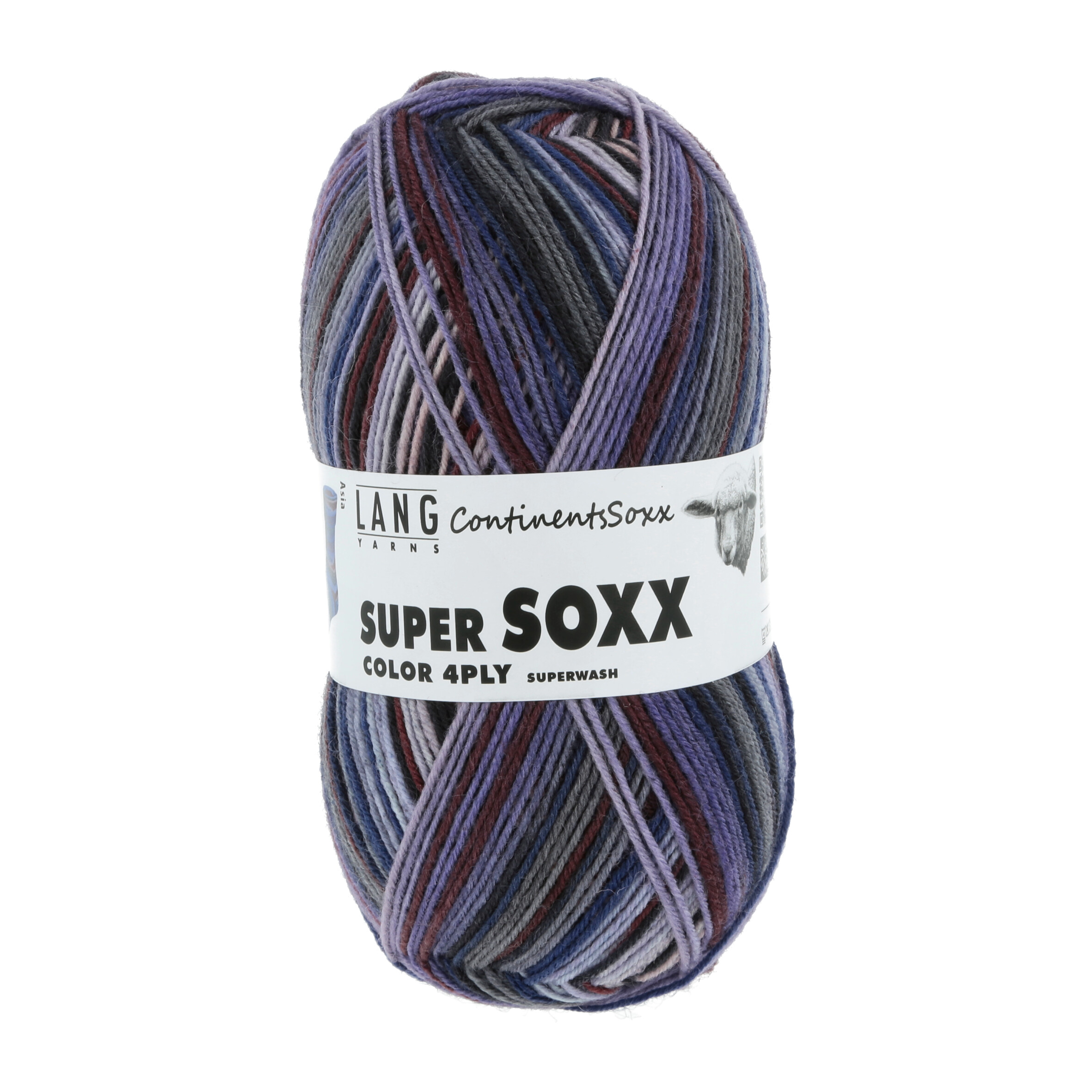 Lang Yarns Super Soxx Color - 9010401 Violett