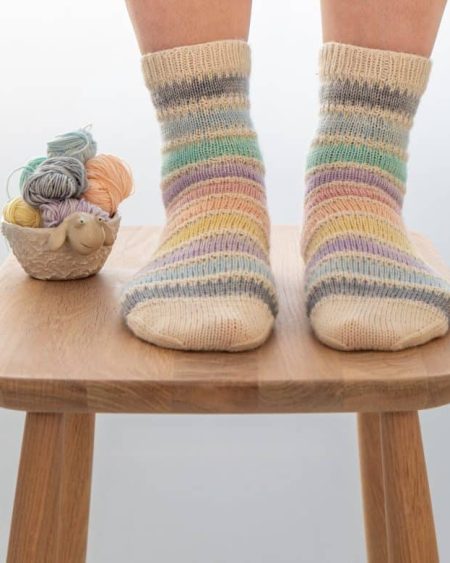 Sockan Akvarell Linda Fridholm Handgjord Lyx