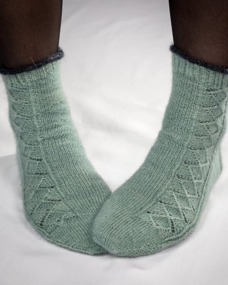 Handgjord Lyx Linda Fridholm Sockan Kvadrat Stickmönster