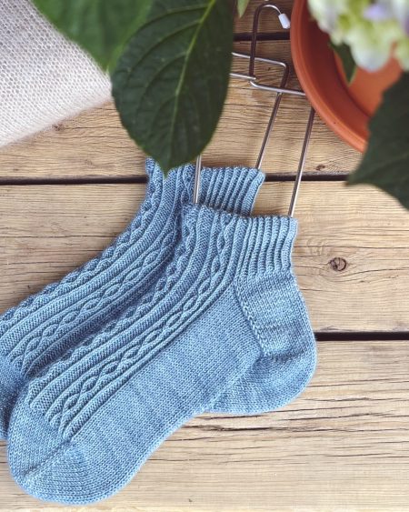 Krägga Socks Stickmönster Sara Stark Blackbird Knits