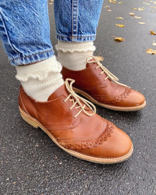 PetiteKnit stickmönster Ruffle socks
