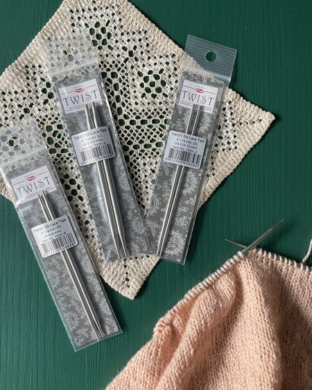 Tre förpackningar Chiaogoo Ändstickor Twist Lace